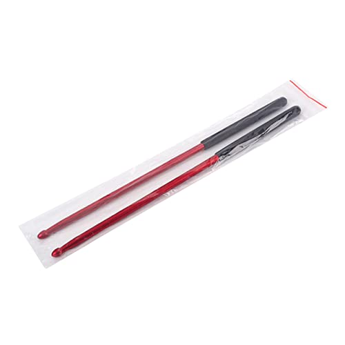 Baquetas de aluminio para práctica de batería color rojo 1 par miniatura 7