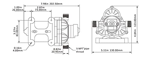 Pompe de surpression 12v pour transport d'eau de jardin - 8