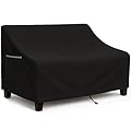 Yagvany Outdoor Sofa Cover, Waterproof Patio Furniture Cover 78.7W x 38.2D x 35H inches Heavy Duty 600D Oxford Fabric Black