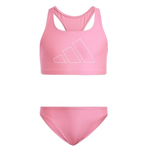 adidas Niñas Logo Bikini Set Kids, Lucid Pink/Lucid Pink, 13-14 Years