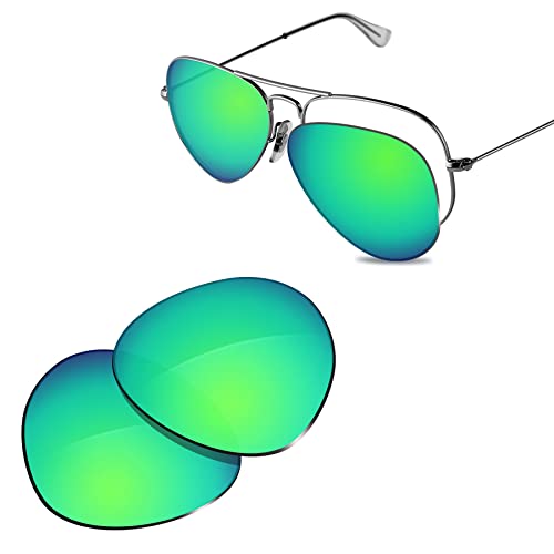 Verres polarisés verts Ray-Ban RB3025-55 anti-reflets
