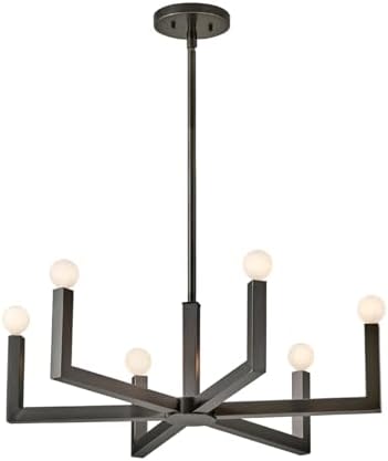 Hinkley Ezra Medium Single Tier Chandelier, Black Oxide