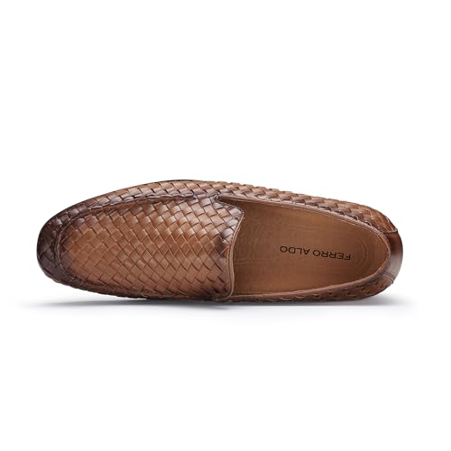 Image of Ferro Aldo Men's Dress Loafer Collection | Modern & Classic Slip-On Styles | Available in Suede, Woven, and Wholecut