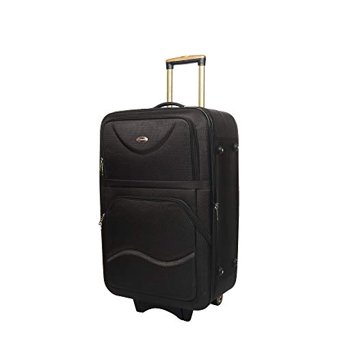 STUNNERZ-Large-Check-in-Luggage-Trolley-BagsTravels-Bags-Suitcase-Tourist-Bags-28-Inch-71cm-Black