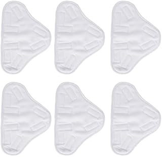 Kaket Microfibre Steam Mop Pads 6 Pack Floor Washable Replacement Pads Compatible with H2O H20 X5