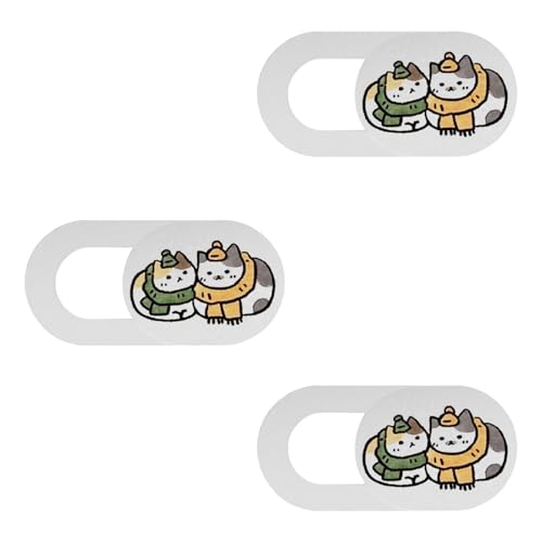 Illkjasfc Tierförmige Webcam-Abdeckungen Katzen Design