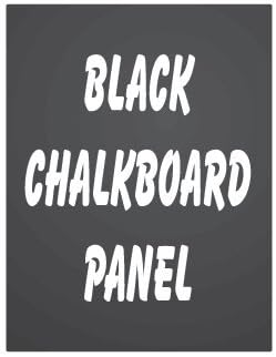 NEOPlex 24" x 32" Black Chalkboard Replacement Panel for Sidewalk Sandwich Board A-Frame Signs