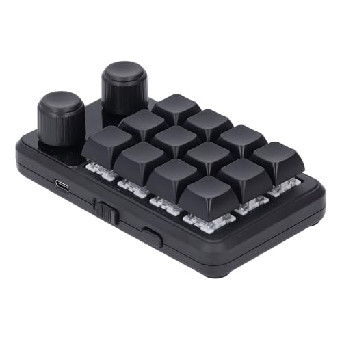 Clavier de jeu mécanique 12 touches interrupteur bleu macro programmable RVB