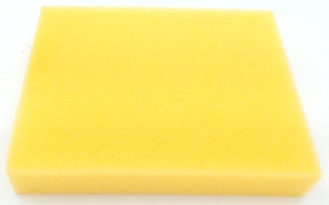 Image of TAOCOCO Rectangle Sponges, Synthetic Watercolor Artist Sponges for Painting, Crafts, Pottery, Yellow, 2 Pack