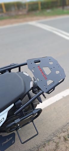 Image of Premium Luggage Carrier | Top Rack | Luggage Rack Compatible with Bajaj Pulsar N160|N250|F250 (Black) (Pack of 1) (Adventure)