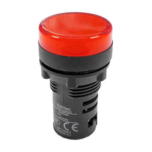 Luz indicadora LAY5s-ZS AC 220V roja para cuadros de control