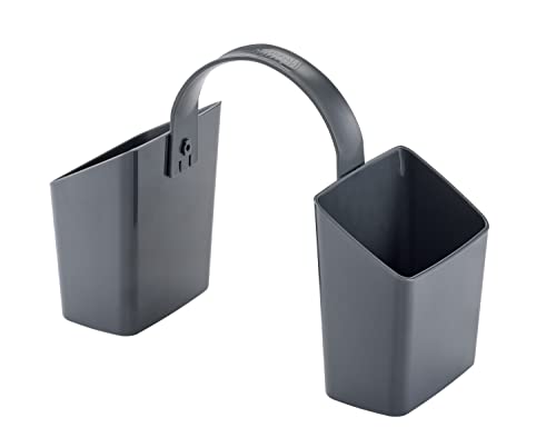 Bostitch Organizador antimicrobiano para aulas y lápices, se adapta a sacapuntas Bostitch, copas extraíbles para una fácil limpieza, etiquetas incluidas, gris Cover