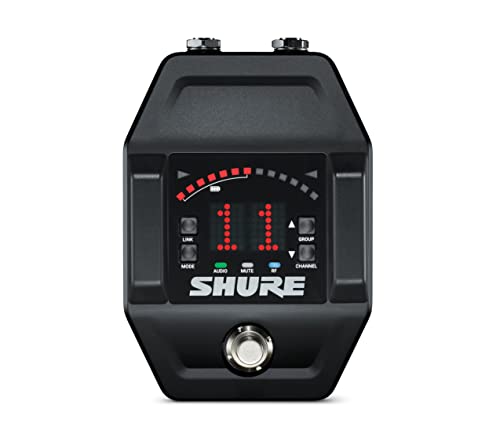 Image of Shure GLXD6+ Pro Digital Guitar Pedal Receiver - for GLX-D+ Dual Band Wireless Systems, 9V DC Power, Built-in Tuner (GLXD6+-Z3)