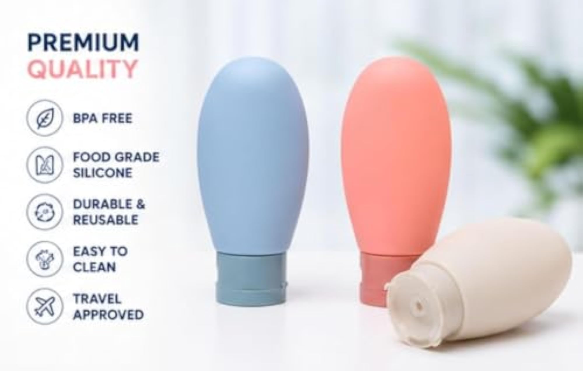 11 Pcs Travel Bottles for Toiletries, Leakproof Containers