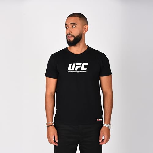 UFC T-shirt Noir Officiel Homme – 100% Coton – Collection 2025/2026 – Sport, Training &...