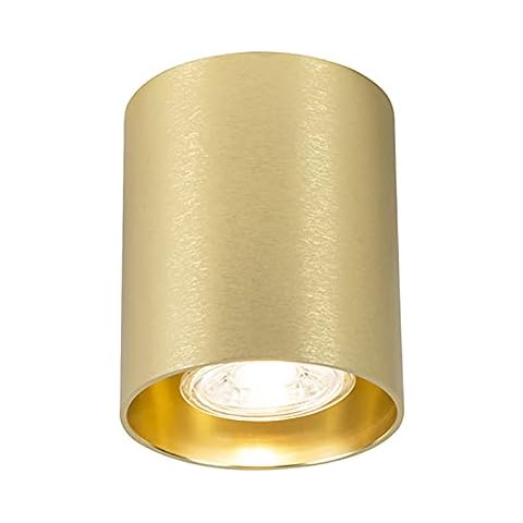 Qazqa - Modern Spot I Spotlight I Deckenspot I Deckenstrahler I Strahler I Lampe I Leuchte Gold I Messing Cover