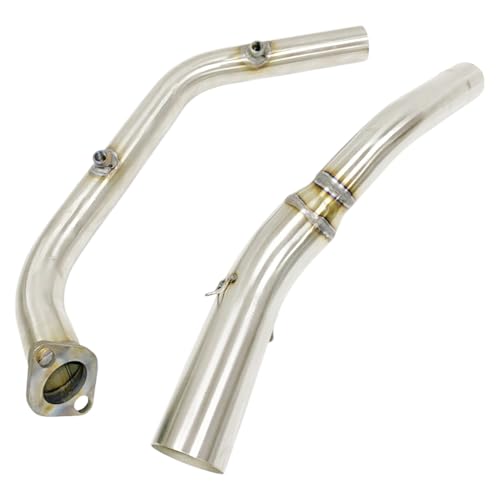 Dhe Best Bike Modified Stainless Steel Exhaust Pipe Muffler Mid Bend Pipe Suitable for Yamaha R15 V4
