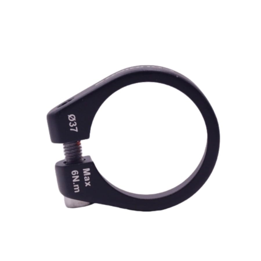Abrazadera Sillin Abrazadera for tija de sillín bicicleta plegable BMX 37 mm, 38,1 y,6 con perno gran tamaño tipo fijo(37MM)