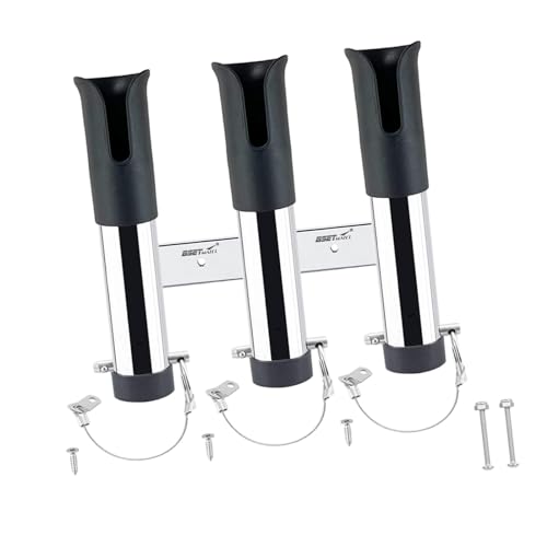 釣りロッドホルダー 3連 釣り竿スタンド ステンレス鋼 一体型 釣り道具収納 釣り 竿立て 釣り竿ホルダー ロッドスタンド ボート用品 船 ボート カヤック 用品