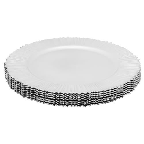 Set de 100 Platos Redondos de 13 pulgadas Plateadores miniatura 5