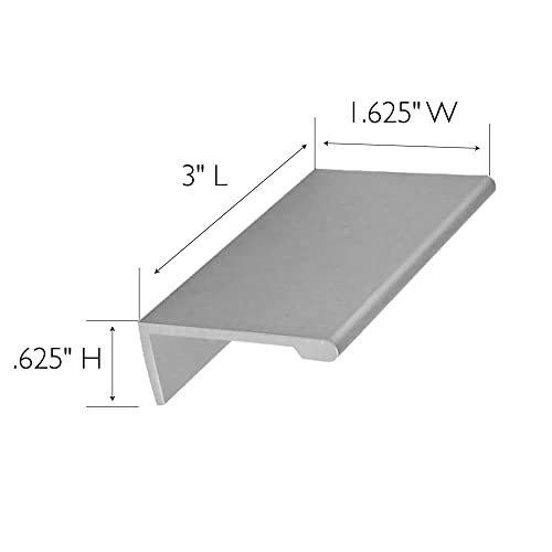 Image of Design House Edge Cabinet Pull, 26mm, Satin Nickel | Surface, Contemporary /Modern, Aluminum, 10-Pack, Hardware, 206623-SN