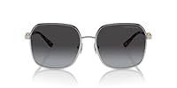 Michael Kors MK1145B Cadiz Sunglasses, Shiny Silver/Navy Gradient, 58 mm