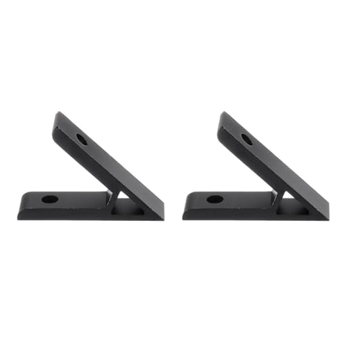 PATIKIL 45 Grad Winkel Eckwinkel, 2 Stück 2,32x0,55 Zoll Aluminium-Extrusionsprofil-Zubehör Eckverbindungsstücke für die 2020 Serie (Schwarz)