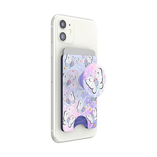 PopSockets: Phone Wallet With Expanding Grip and Card Holder - Cosmic Butterfree