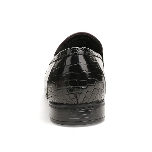 Image of Formal Dress Shoes for Men, Premium Buckle Moc-Toe Business Shoes Casual Slip-on Penny Loafer