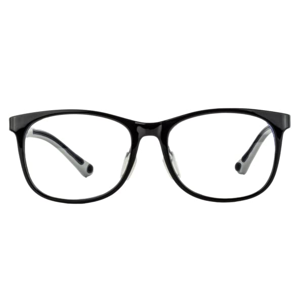 Image of LILPLANET Kids Computer Glasses: Matte Grey Transparent Full Rim Round Kids Hooper Digi Hooper-C3 | Rectangle Frames - TRD-105
