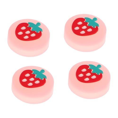 NUOBESTY 4pezzi Accessori Per Cappucci Joystick in Silicone Design Glow in The Dark Impugnature Per Controller Switch Protezione