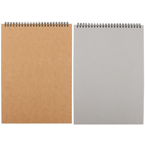 ZEONHEI 6 Pack A4 Blank Spiral Sketch Books, 30 Sheets / 60 Pages of 160gsm A4 Sketch Pads - Image 4