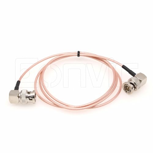 Eonvic 75 Ohm BNC Male Right Angle RG179 Coax Cable for BMCC BMPC Hyperdeck Cameras(1m,1pcs) - Image 4
