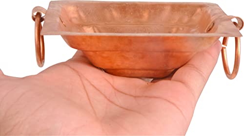 Image of SHIV SHAKTI ARTS Copper hawan Kund | Yagya Kund | Poojan Home - Temple, Ritual Pooja Pourpose, Indian Cultural Religious Item, (NO 6)