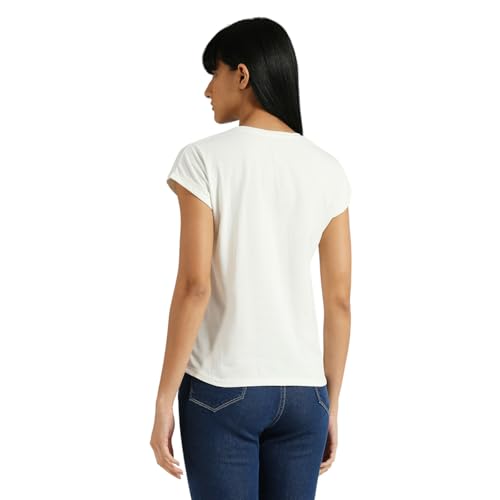 Image of Pepe Jeans Women's Cotton Solid Relaxed Fit T-Shirt