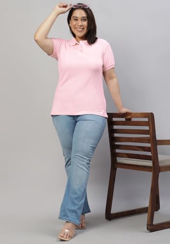 Image of Wear Your Opinion Womens Plus Size Polo Collar Neck T-Shirt Top