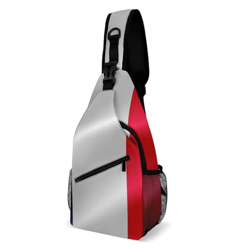 Fashion Chest Pack Travel Shoulder Bag, Flag of France Small Cross Body Sling Bag For Women Men