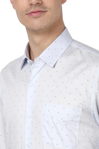 Image of Peter England Men's Cotton Print Slim Fit Shirt