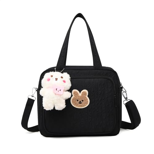 Sac à langer pour bébé – Sac à langer portable avec pendentif, adapté pour landau, voyage et parents, Noir