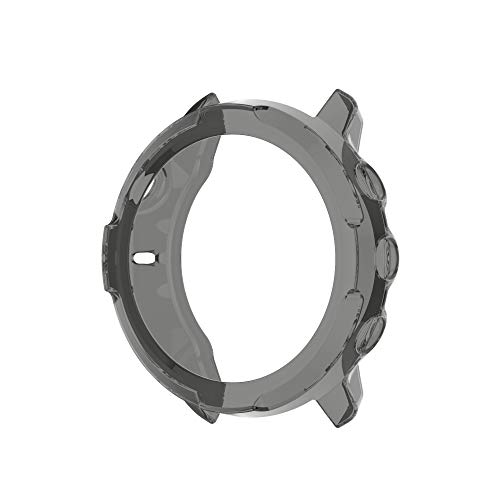 AWINNER Case Compatible for Suunto 7 GPS Sports Smart Watch,Shock-Proof and Shatter-Resistant Protective TPU Frame Full Cover (Black)