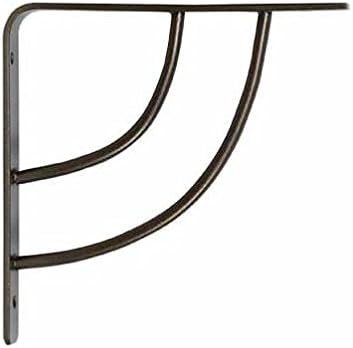 John Sterling Knape & Vogt Bronze Milano Shelf Bracket 6 in. L 100 lb.