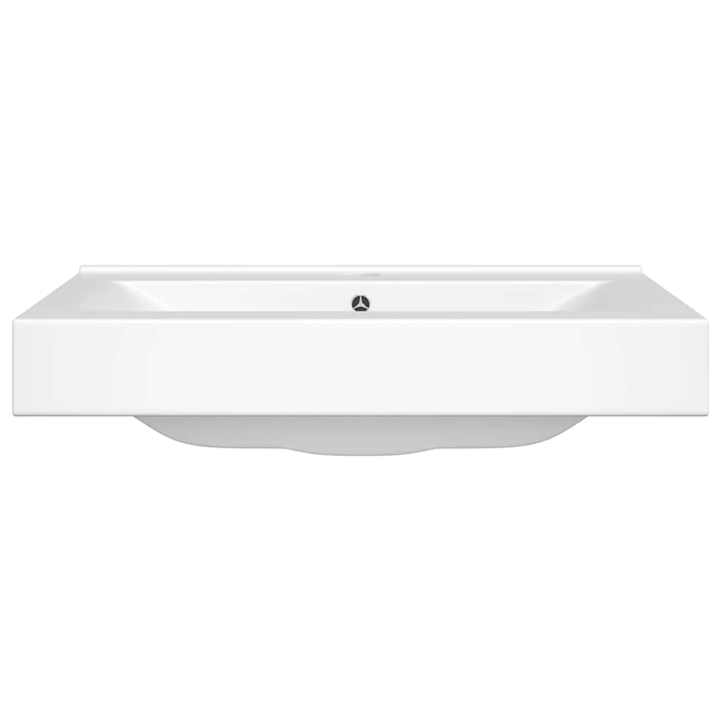 vidaXL Lavabo de cerámica rectangular con orificio de grifo 60x46 cm