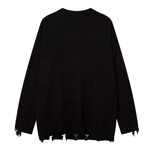 Pull vintage homme ample en tricot chaud pour un week-end décontracté