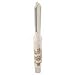 Hertel High-Speed Steel Straight Flute Tap, #3-56 UNF, 3 Flute, Bottoming Chamfer, 2B Class of Fit, Bright/Uncoated Finish, 1/2