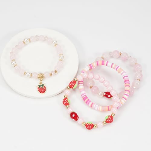 4th of July Beaded Bracelets with American Flag Stars Charms USA Jewelry4