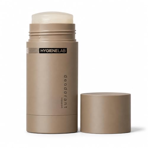HygieneLab Fragrance-Free &amp; Unscented Deodorant for Men – EWG Verified, Aluminum-Free, Non-Toxic Odor Protection for Sensitive Skin, Unscented