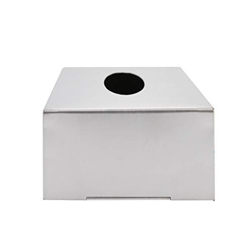 Axentia Taschentuchbox mit Wandmontage Set 8-teiliger aus Edelstahl in der Farbe Silber, Größe: 26x74x8,5 cm, 116941