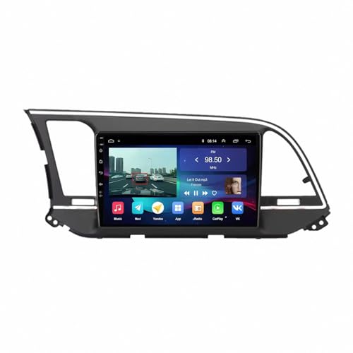 Radio Coche 2 DIN para Conectar Móvil en Hyundai Elantra 2015-2021 con Pantalla 32G