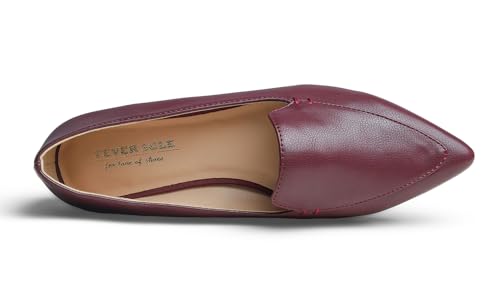 Image of FEVERSOLE Women's Loafer Flat Pointed Fashion Slip On Comfort Driving Office Shoes