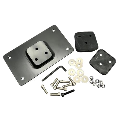 Plaque montage immatriculation moto durable finition noire pour garde-boue Softail Sportster